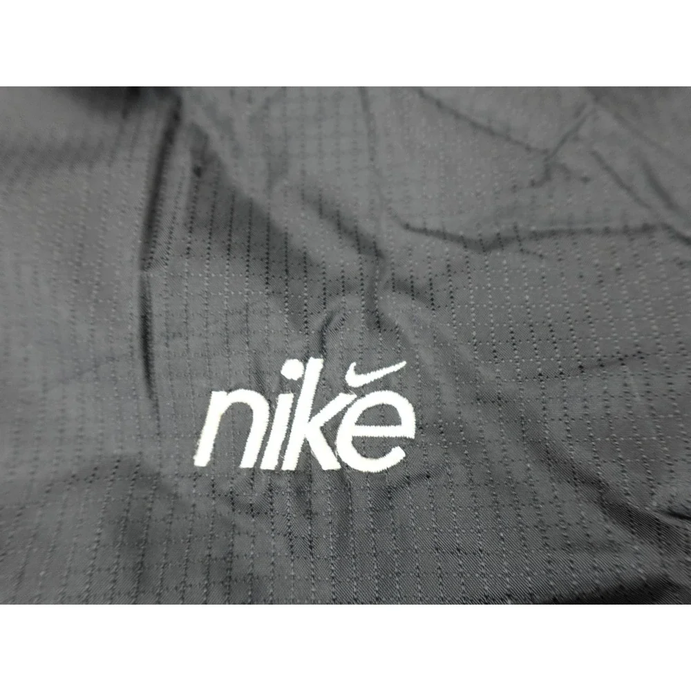 Nike Ripstop Full Zip Jacket Youth M 10/12 Black Y2K Insulated Windbreaker